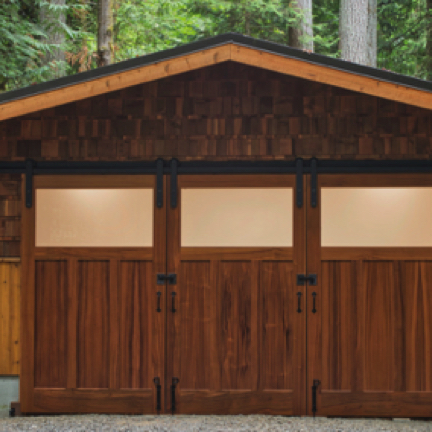 Sapele barn doors. Sapele barn doors.